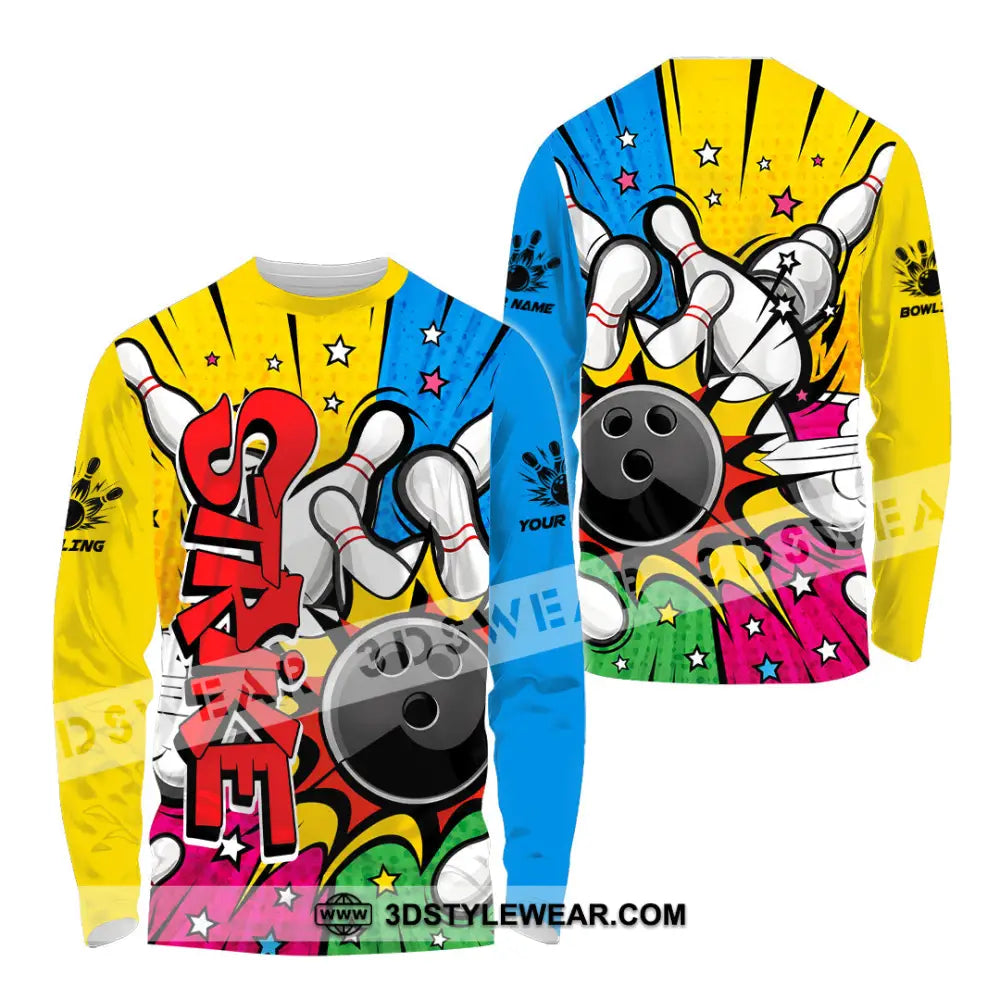 Unisex Shirt - Custom Bowling Shirt - Long Sleeve Shirt / S - T-shirt