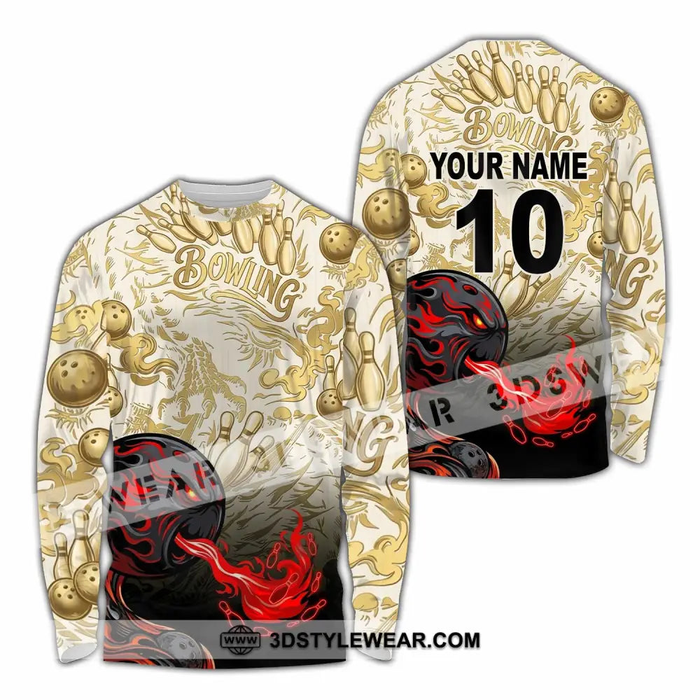 Unisex Shirt - Custom Bowling Shirt - Long Sleeve Shirt / S - T-shirt