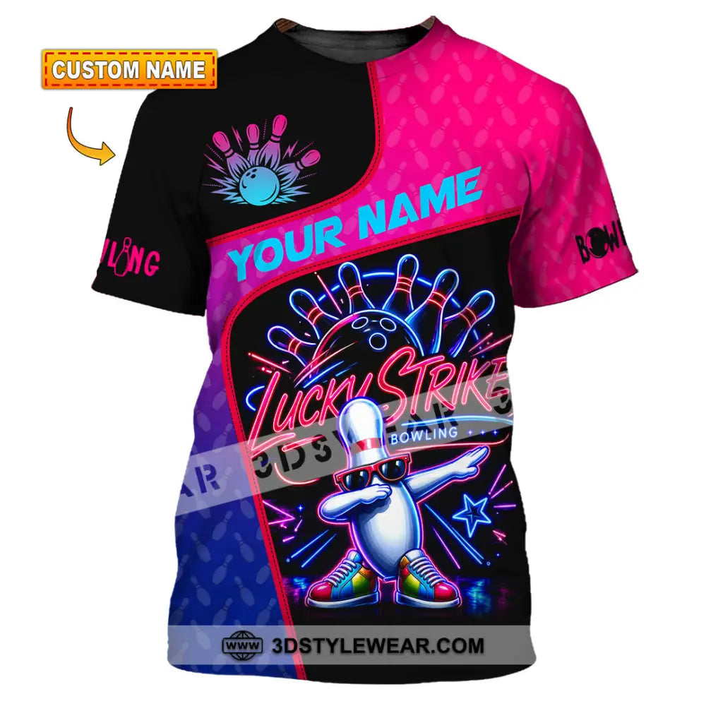 Unisex Shirt - Custom Bowling Lucky Strike Shirt - T-shirt