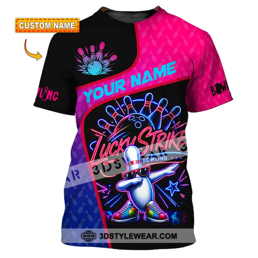 Unisex Shirt - Custom Bowling Lucky Strike Shirt - T-shirt