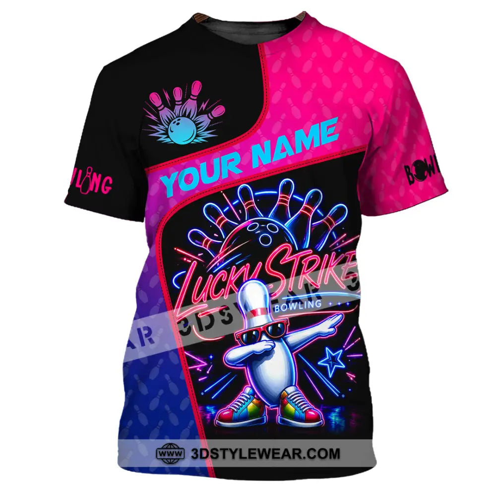 Unisex Shirt - Custom Bowling Lucky Strike Shirt - T-Shirt / S - T-shirt