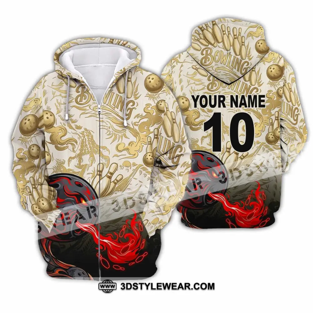 Unisex Shirt - Custom Bowling Shirt - Zipper Hoodie / S - T-shirt