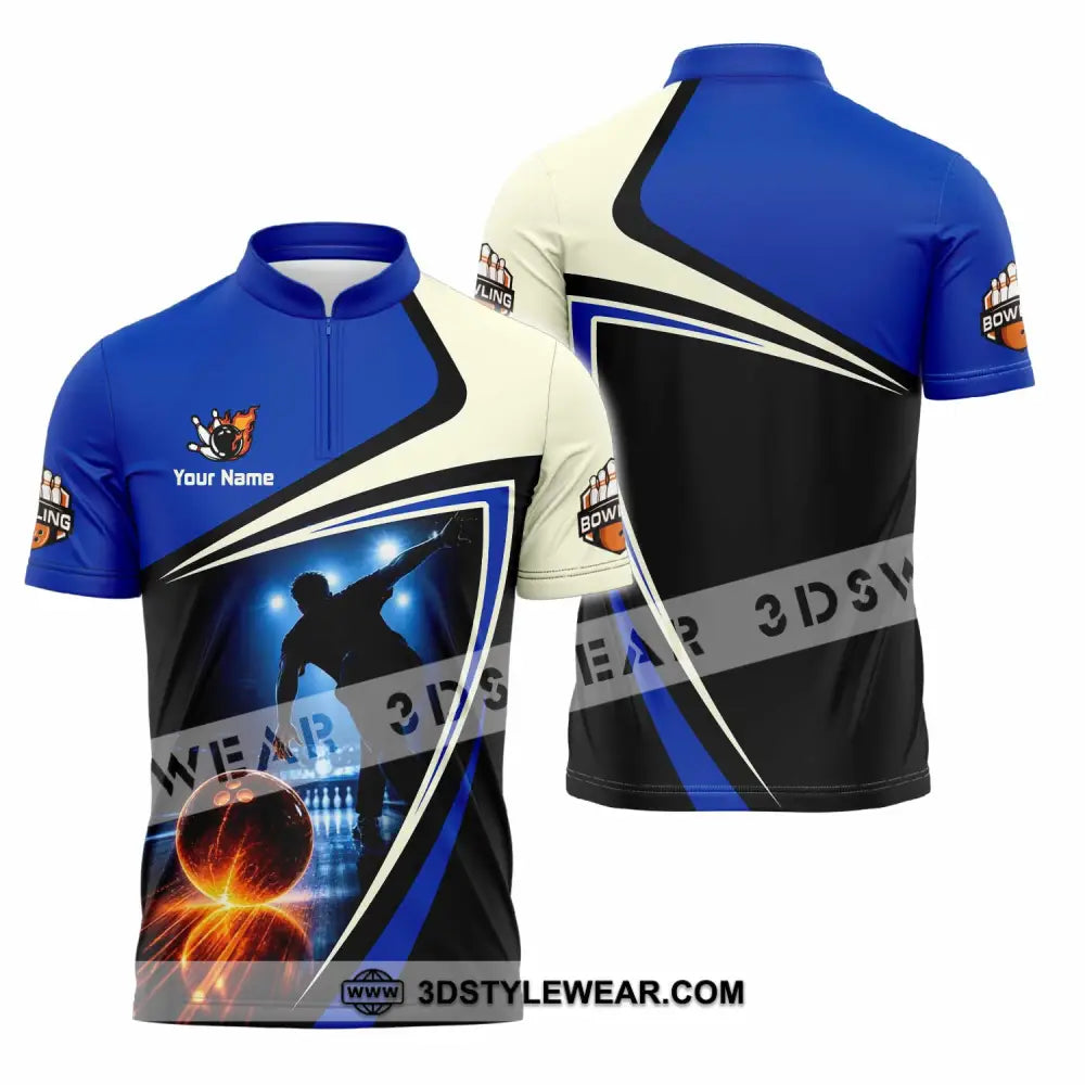 Unisex Shirt - Custom Bowling Shirt - Zipper Polo Shirt / S - T-shirt