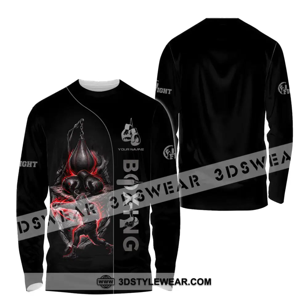 Unisex Shirt - Custom Boxing Shirt - Long Sleeve Shirt / S - T-shirt
