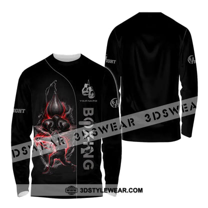 Unisex Shirt - Custom Boxing Shirt - Long Sleeve Shirt / S - T-shirt