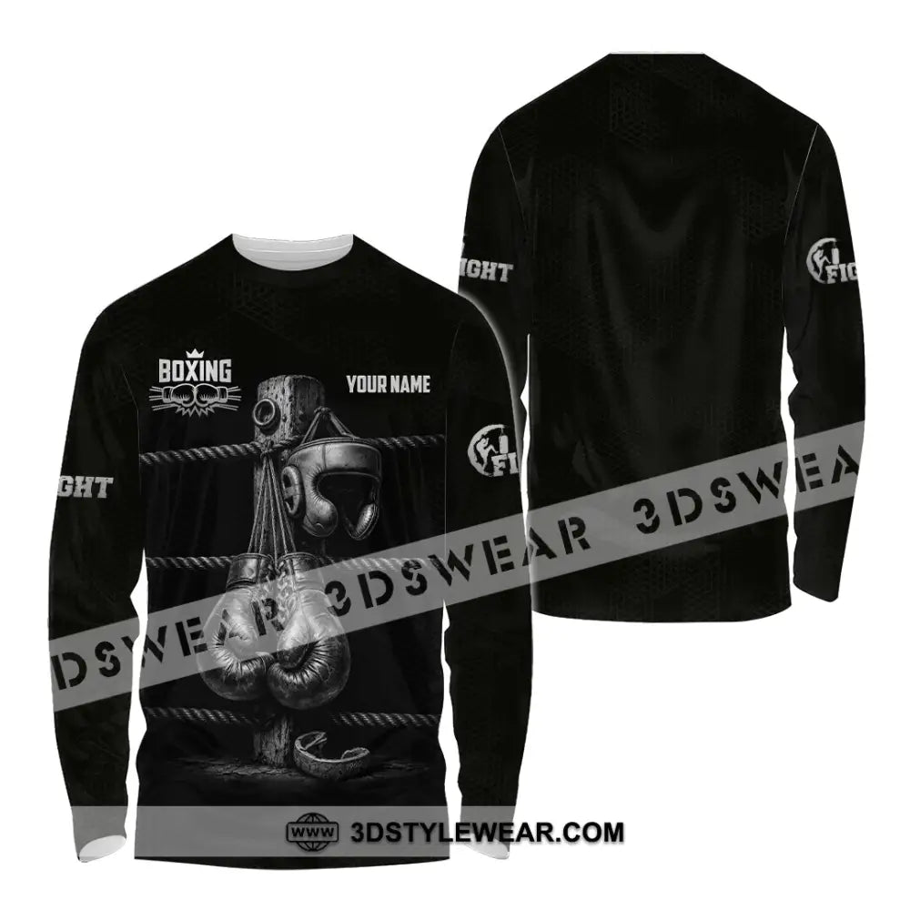 Unisex Shirt - Custom Boxing Shirt - Long Sleeve Shirt / S - T-shirt