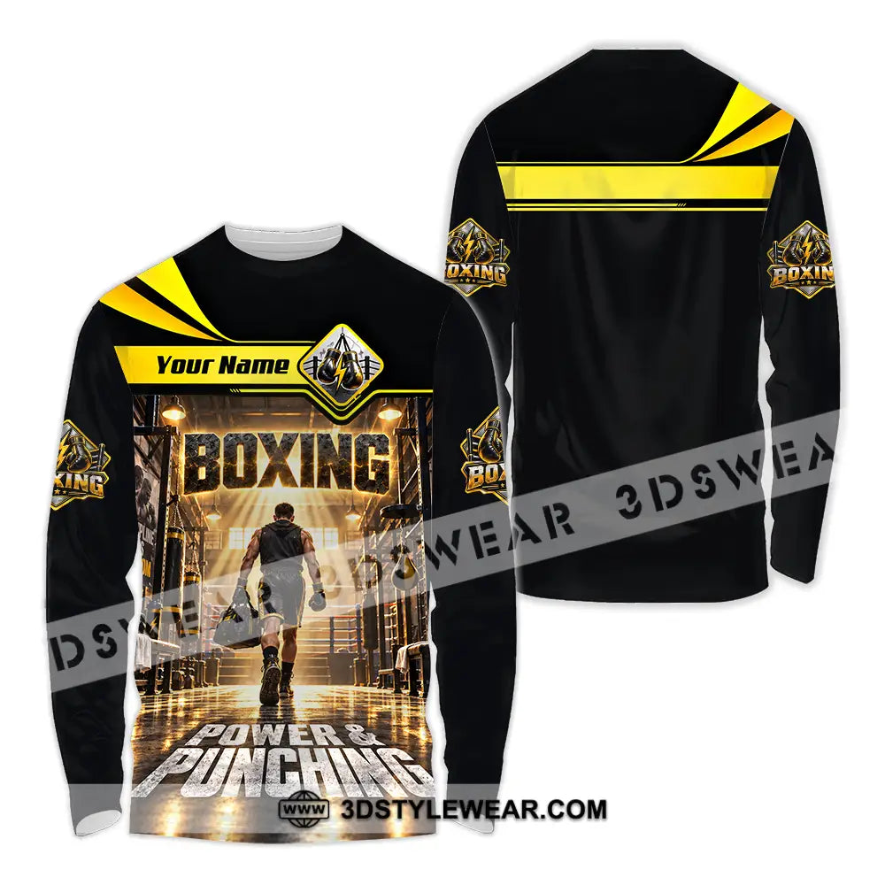 Unisex Shirt - Custom Boxing Shirt - Long Sleeve Shirt / S - T-shirt