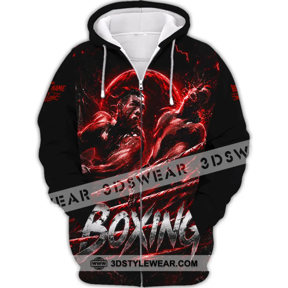 Unisex Shirt - Custom Boxing Shirt - Zipper Hoodie / S - T-shirt