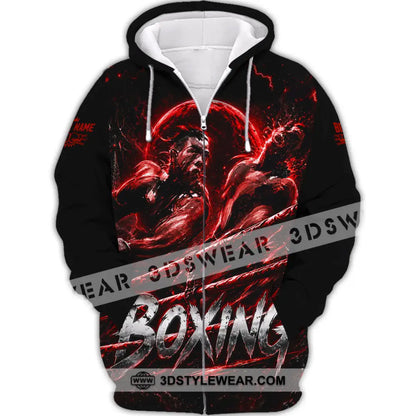 Unisex Shirt - Custom Boxing Shirt - Zipper Hoodie / S - T-shirt