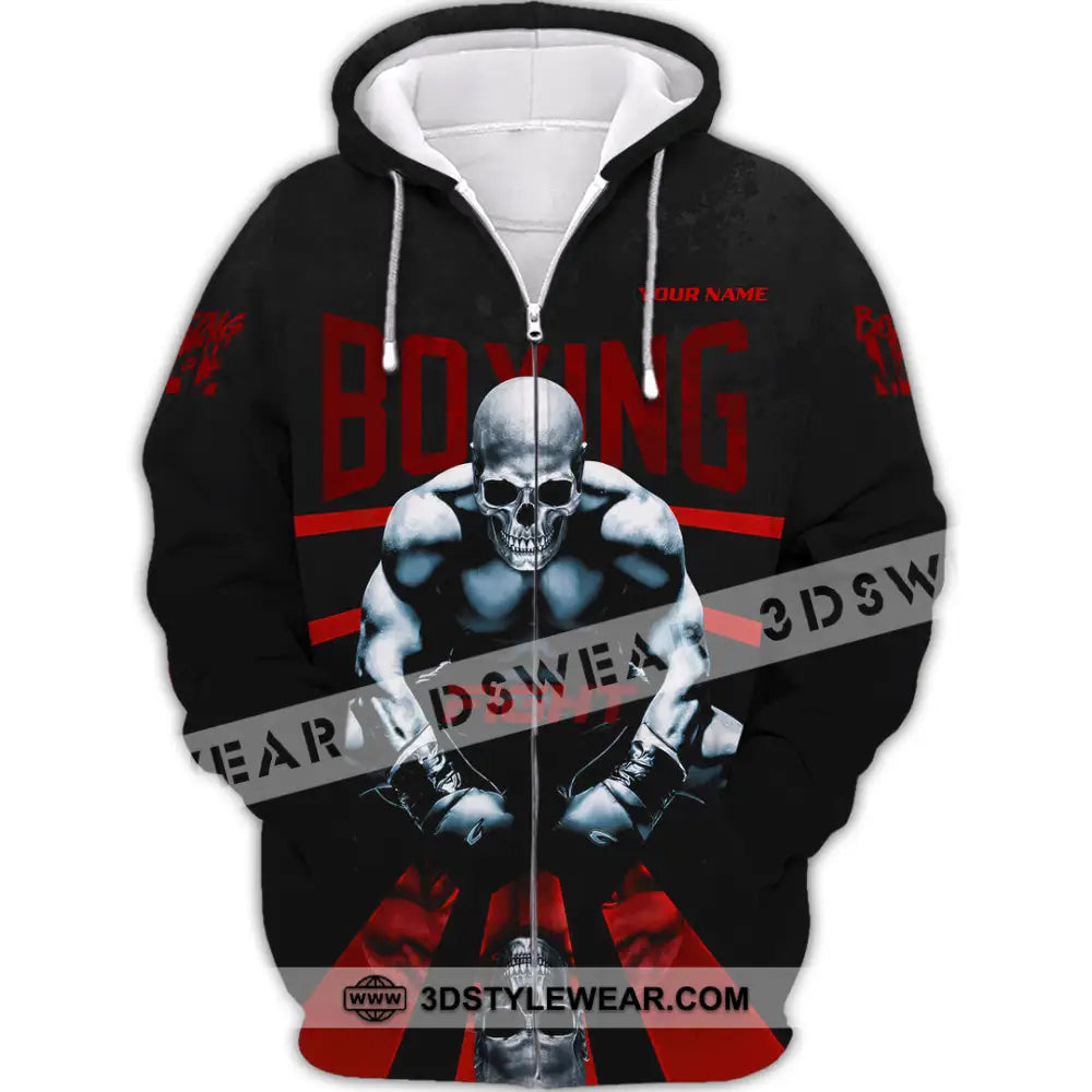 Unisex Shirt - Custom Boxing Shirt - Zipper Hoodie / S - T-shirt