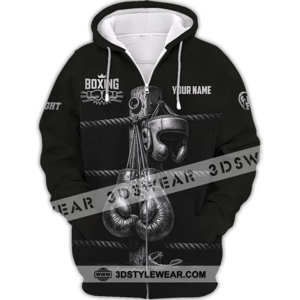 Unisex Shirt - Custom Boxing Shirt - Zipper Hoodie / S - T-shirt
