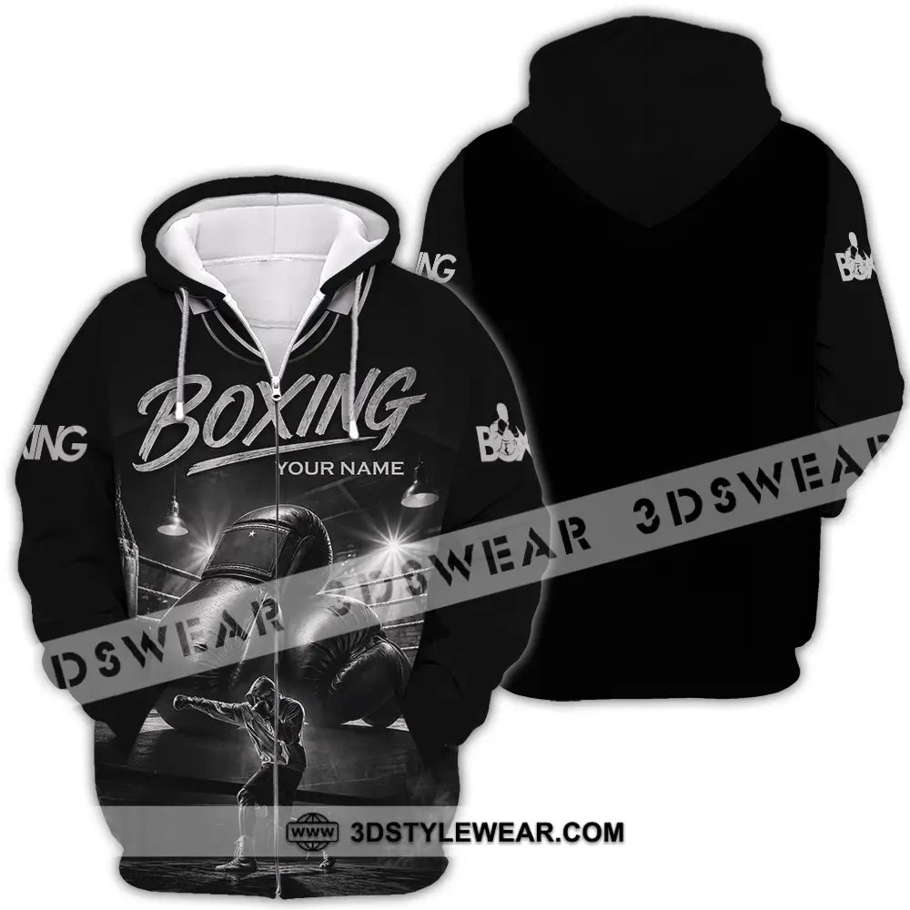 Unisex Shirt - Custom Boxing Shirt - Zipper Hoodie / S - T-shirt
