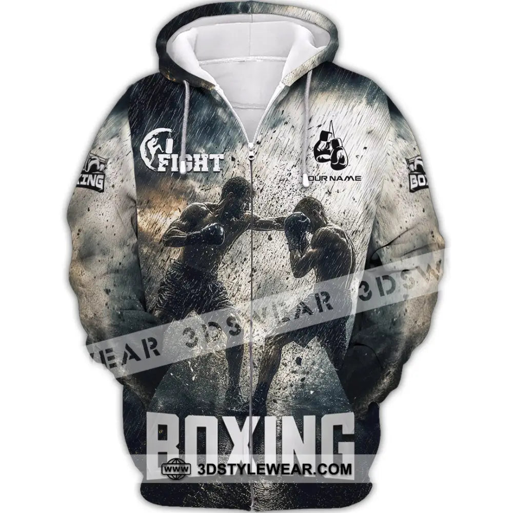 Unisex Shirt - Custom Boxing Shirt - Zipper Hoodie / S - T-shirt