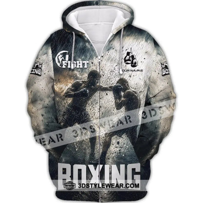Unisex Shirt - Custom Boxing Shirt - Zipper Hoodie / S - T-shirt
