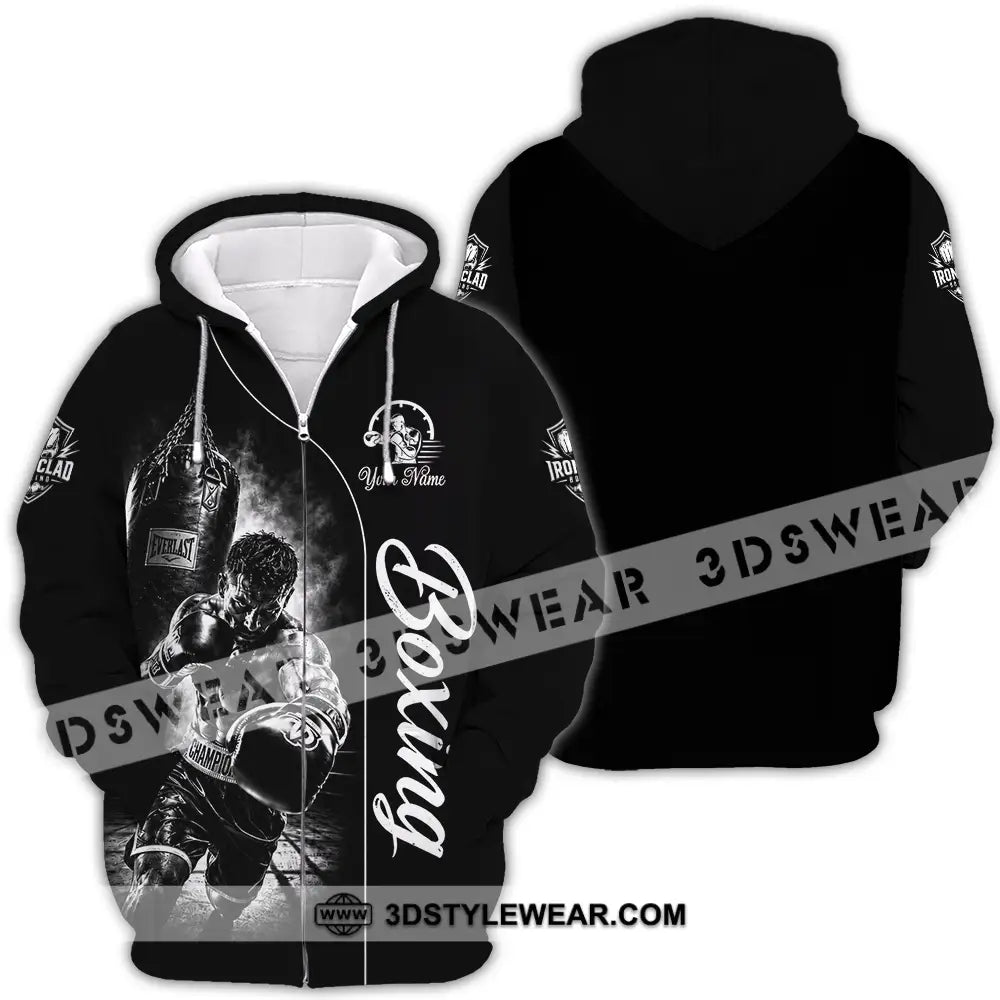 Unisex Shirt - Custom Boxing Shirt - Zipper Hoodie / S - T-shirt