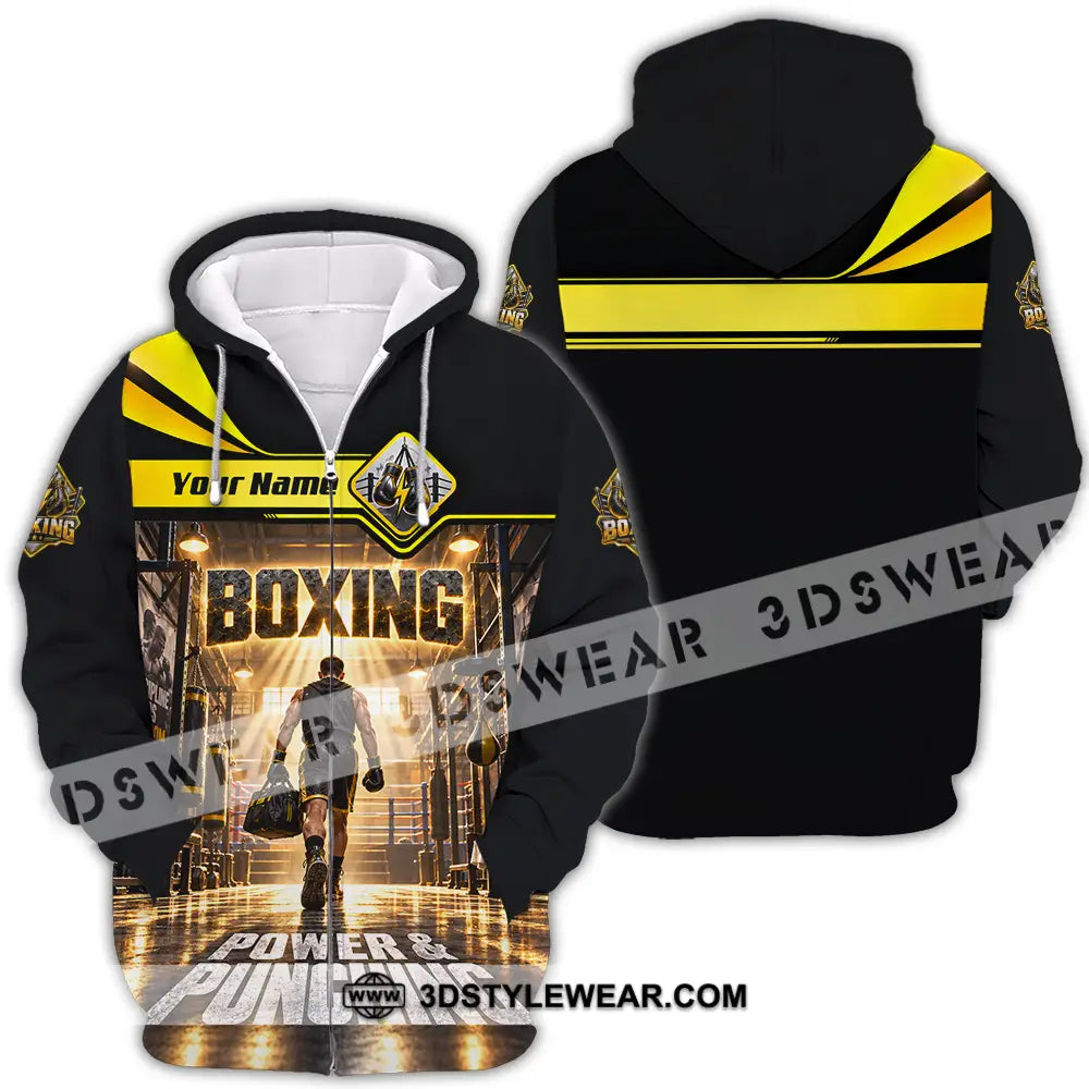 Unisex Shirt - Custom Boxing Shirt - Zipper Hoodie / S - T-shirt
