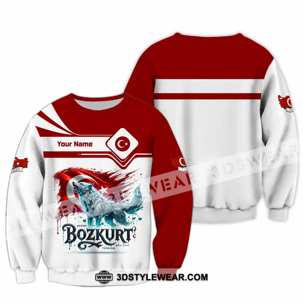 Unisex Shirt - Custom Bozkurt Shirt - Long Sleeve / S - T-shirt