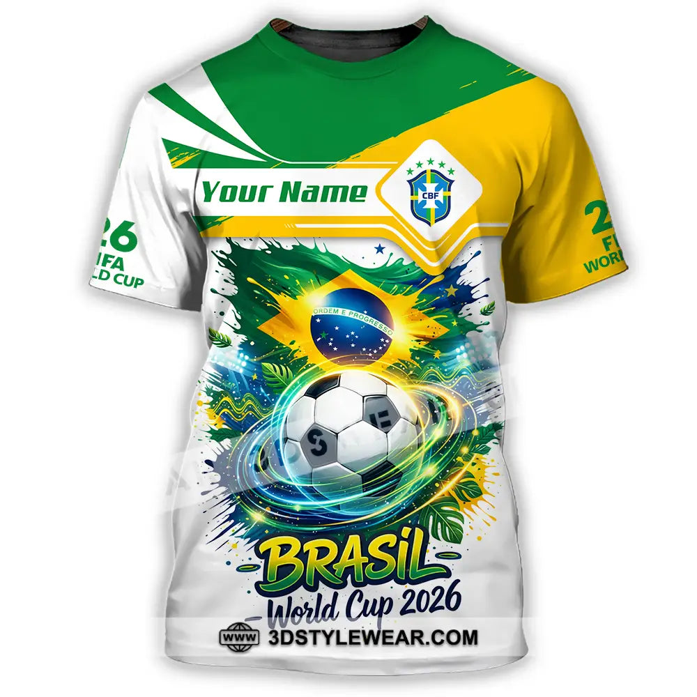 Unisex Shirt - Custom Brasil Fifa World Cup 2026 3D Shirt - T-Shirt / S - T-shirt