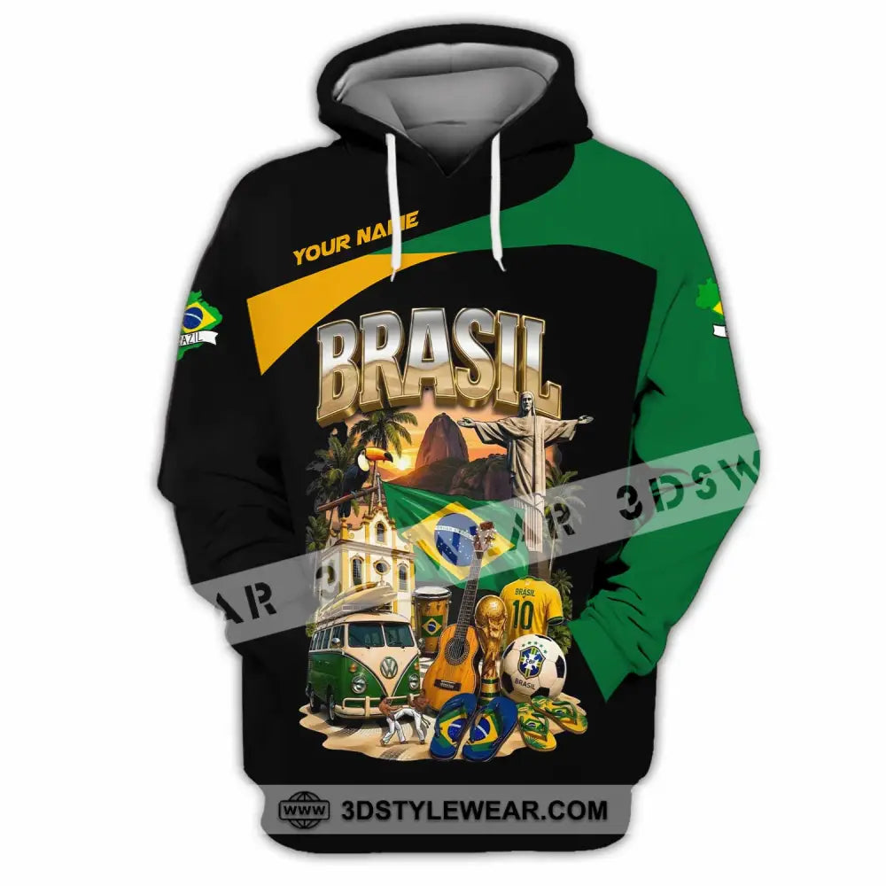 Unisex Shirt - Custom Brasil Shirt - Hoodie / S - T-shirt