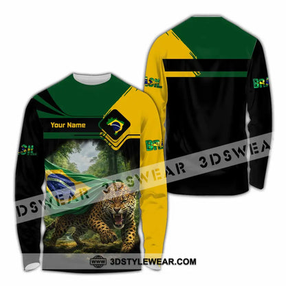 Unisex Shirt - Custom Brasil Shirt - Long Sleeve Shirt / S - T-shirt