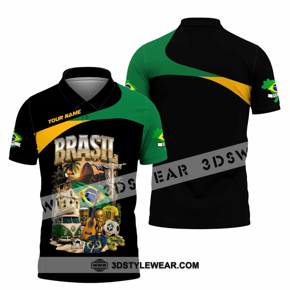 Unisex Shirt - Custom Brasil Shirt - Polo Shirt / S - T-shirt