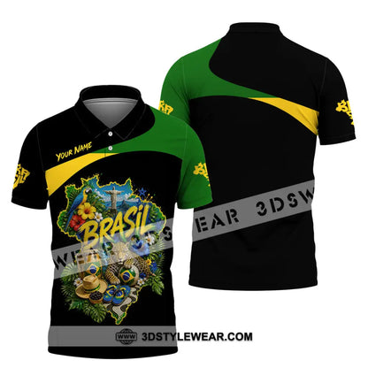 Unisex Shirt - Custom Brasil Shirt - Polo Shirt / S - T-shirt