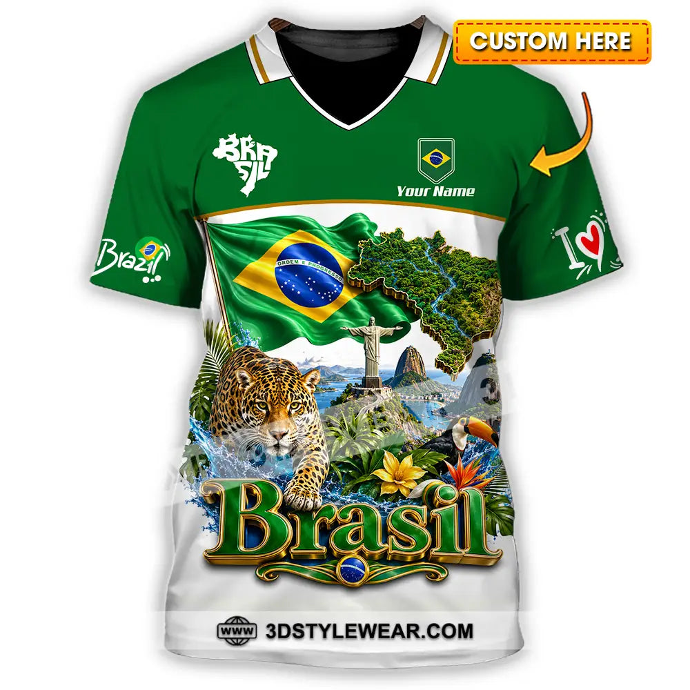 Unisex Shirt - Custom Brasil Shirt - T-shirt