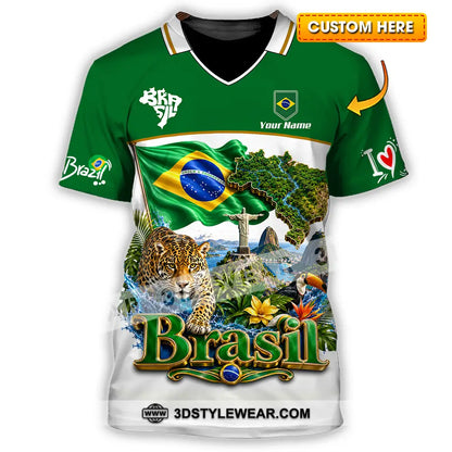 Unisex Shirt - Custom Brasil Shirt - T-shirt