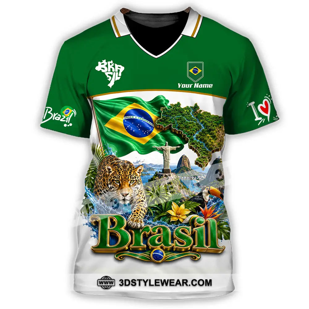 Unisex Shirt - Custom Brasil Shirt - T-Shirt / S - T-shirt