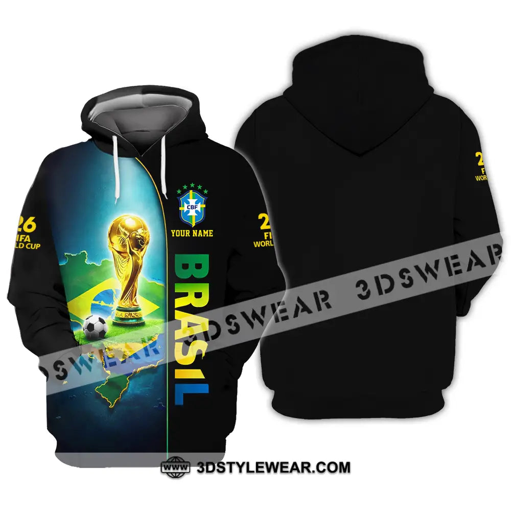 Unisex Shirt - Custom Brasil World Cup 2026 3D Shirt - Hoodie / S - T-shirt