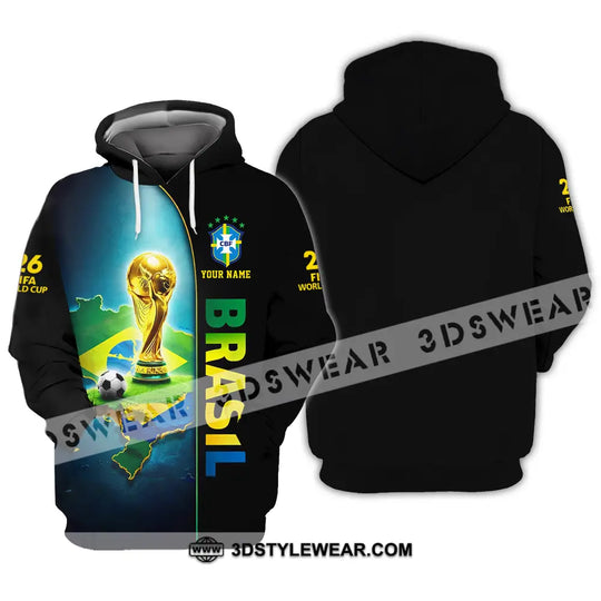 Unisex Shirt - Custom Brasil World Cup 2026 3D Shirt style option 3