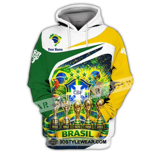 Unisex Shirt - Custom Brasil World Cup 2026 3D Shirt style option 2