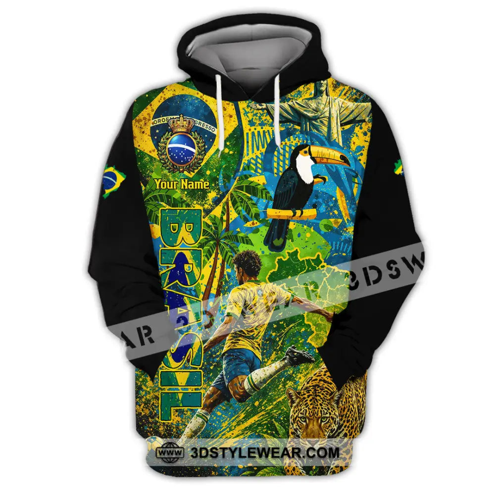 Unisex Shirt - Custom Brasil World Cup 2026 3D Shirt - Hoodie / S - T-shirt