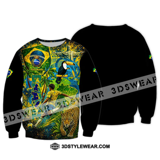 Unisex Shirt - Custom Brasil World Cup 2026 3D Shirt style option 4