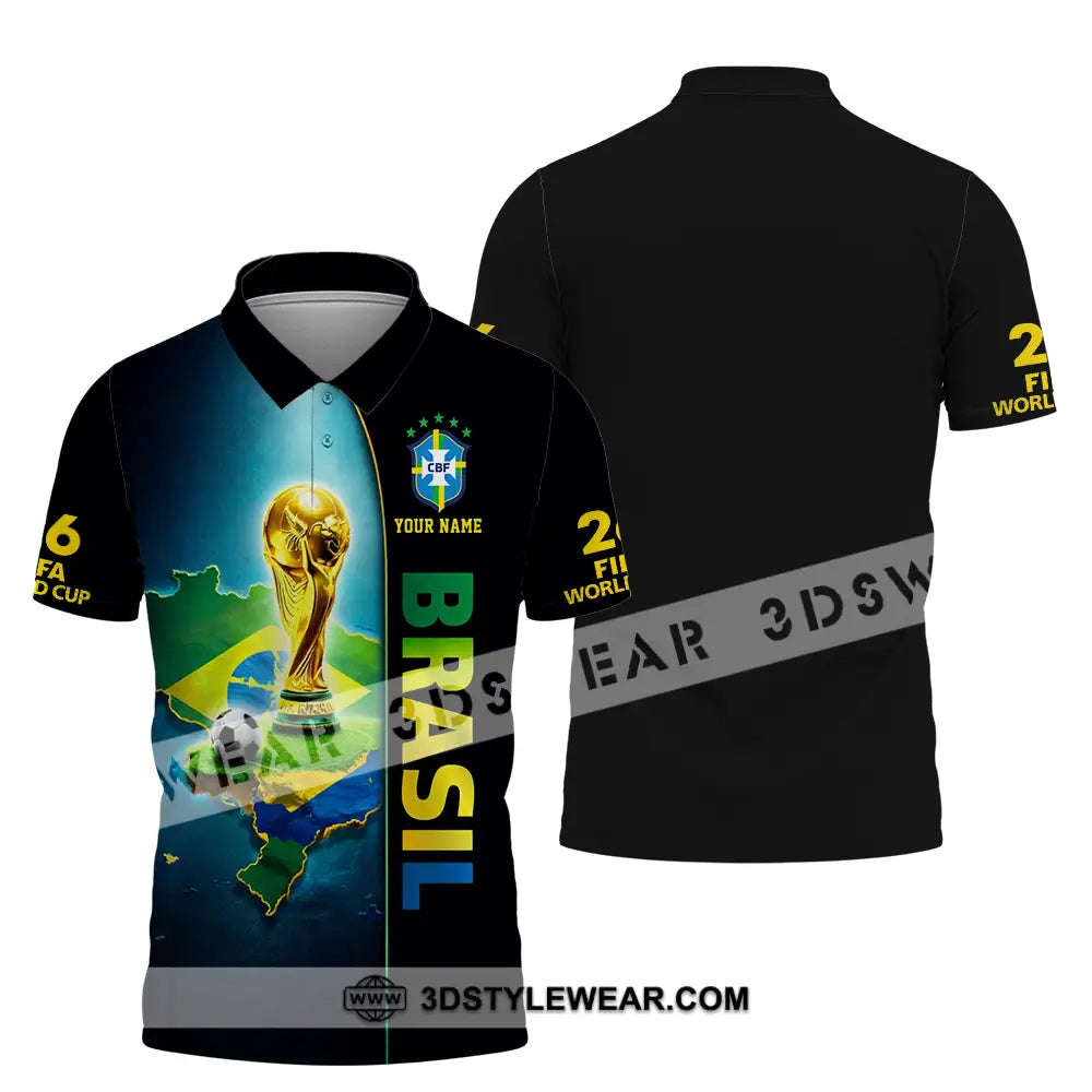 Unisex Shirt - Custom Brasil World Cup 2026 3D Shirt - Polo Shirt / S - T-shirt