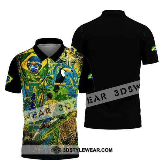 Unisex Shirt - Custom Brasil World Cup 2026 3D Shirt style option 3
