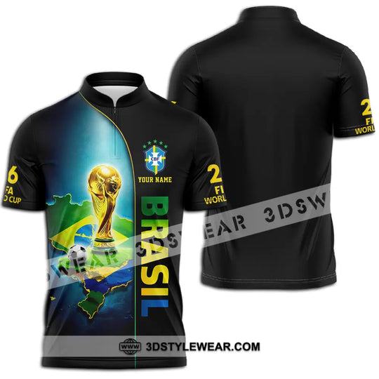 Unisex Shirt - Custom Brasil World Cup 2026 3D Shirt style option 2