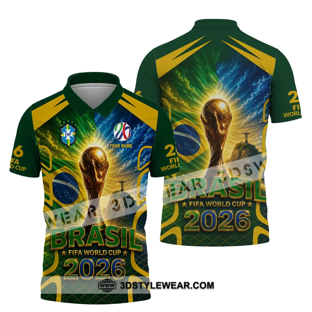 Unisex Shirt - Custom Brasil World Cup 2026 Shirt - Polo Shirt / S - T-shirt