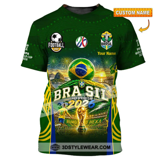 Unisex Shirt - Custom Brasil World Cup 2026 Shirt - T-shirt