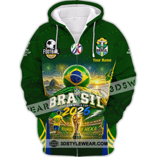 Unisex Shirt - Custom Brasil World Cup 2026 Shirt style option 3