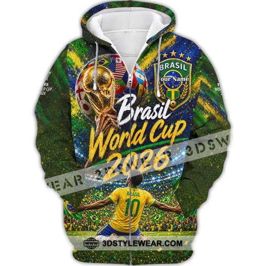 Unisex Shirt - Custom Brasil World Cup 2026 Shirt style option 3