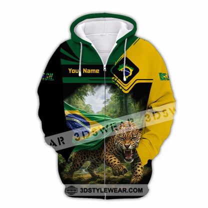 Unisex Shirt - Custom Brasil Shirt - Zipper Hoodie / S - T-shirt