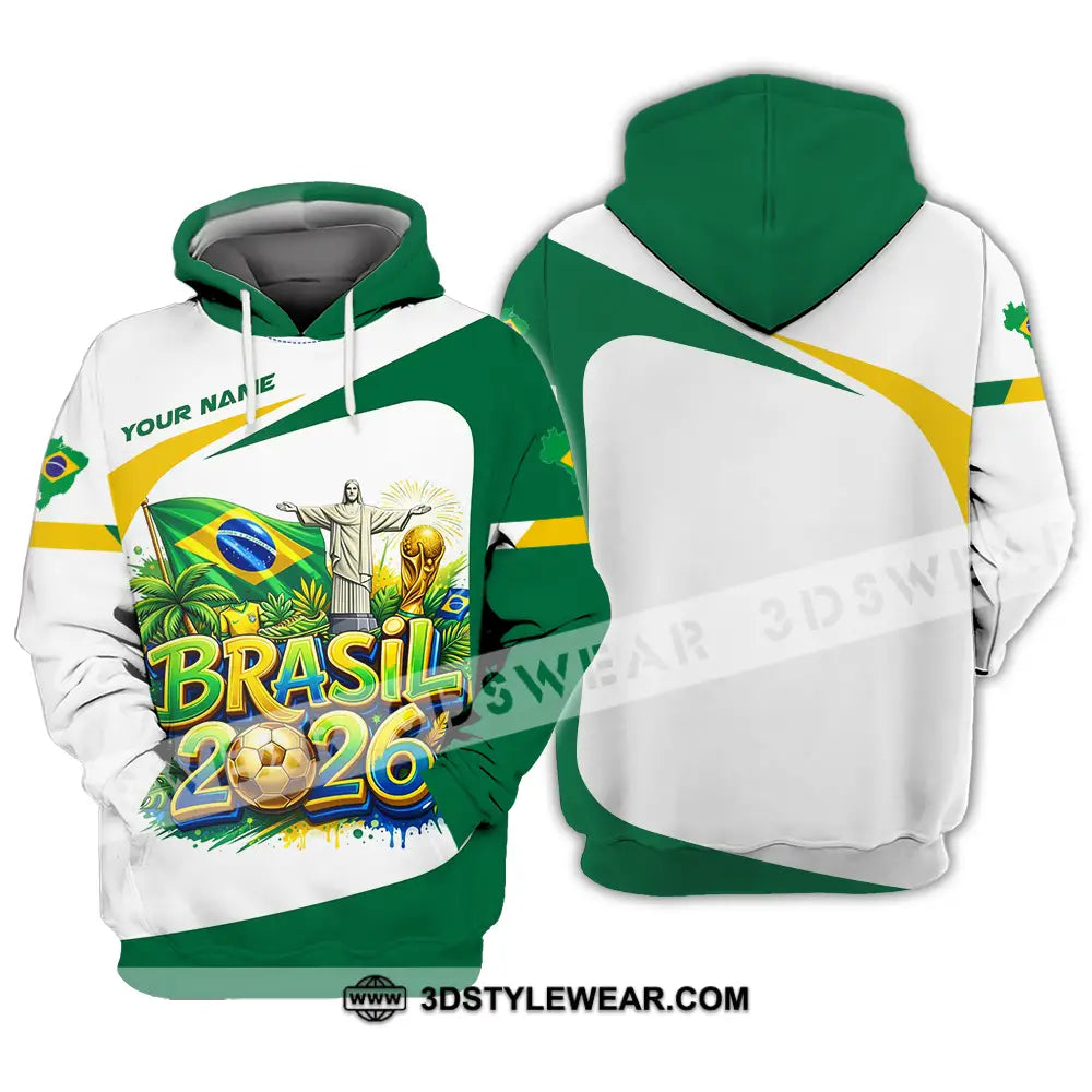 Unisex Shirt - Custom Brazil Fifa Club World Cup 2026 3D Shirt Hoodie / S T-shirt