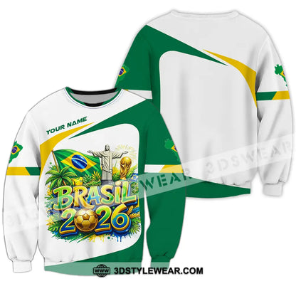 Unisex Shirt - Custom Brazil Fifa Club World Cup 2026 3D Shirt Long Sleeve / S T-shirt