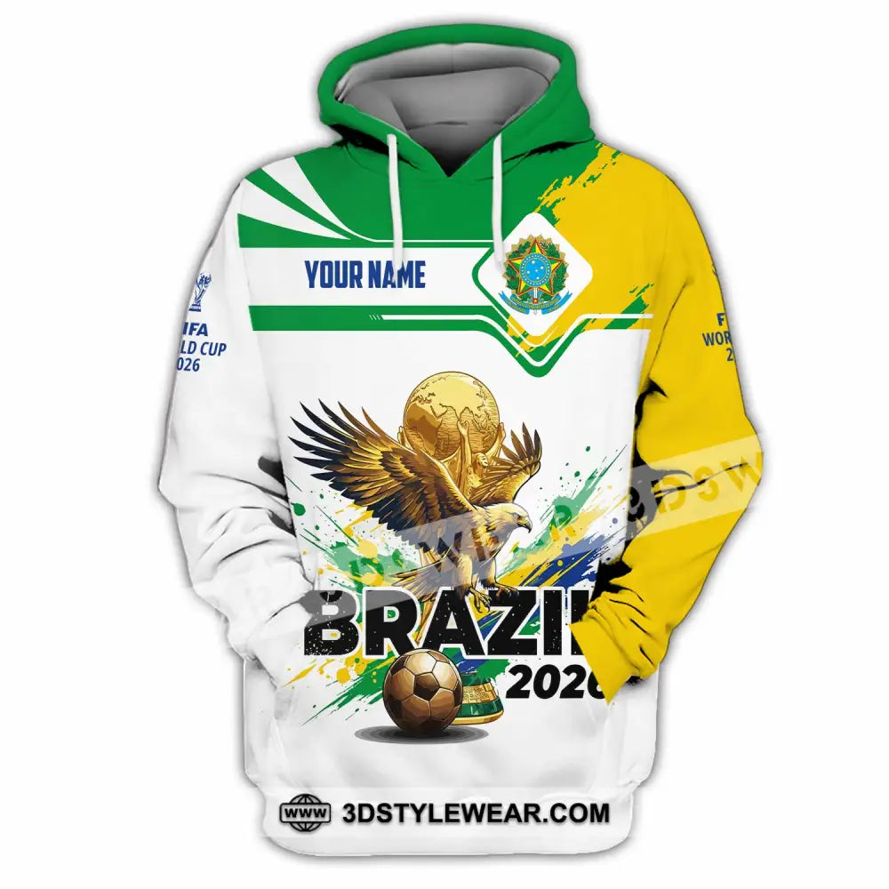 Unisex Shirt - Custom Brazil Fifa World Cup 2026 3D Shirt Hoodie / S T-shirt