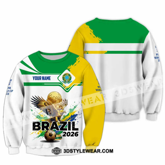 Unisex Shirt - Custom Brazil Fifa World Cup 2026 3D Shirt style option 2