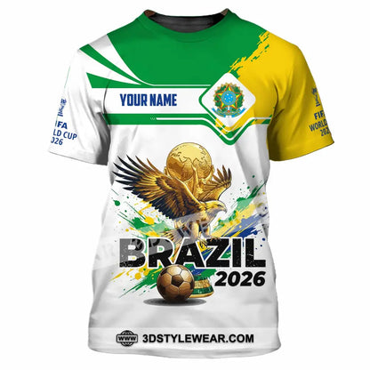 Unisex Shirt - Custom Brazil Fifa World Cup 2026 3D Shirt T-Shirt / S T-shirt
