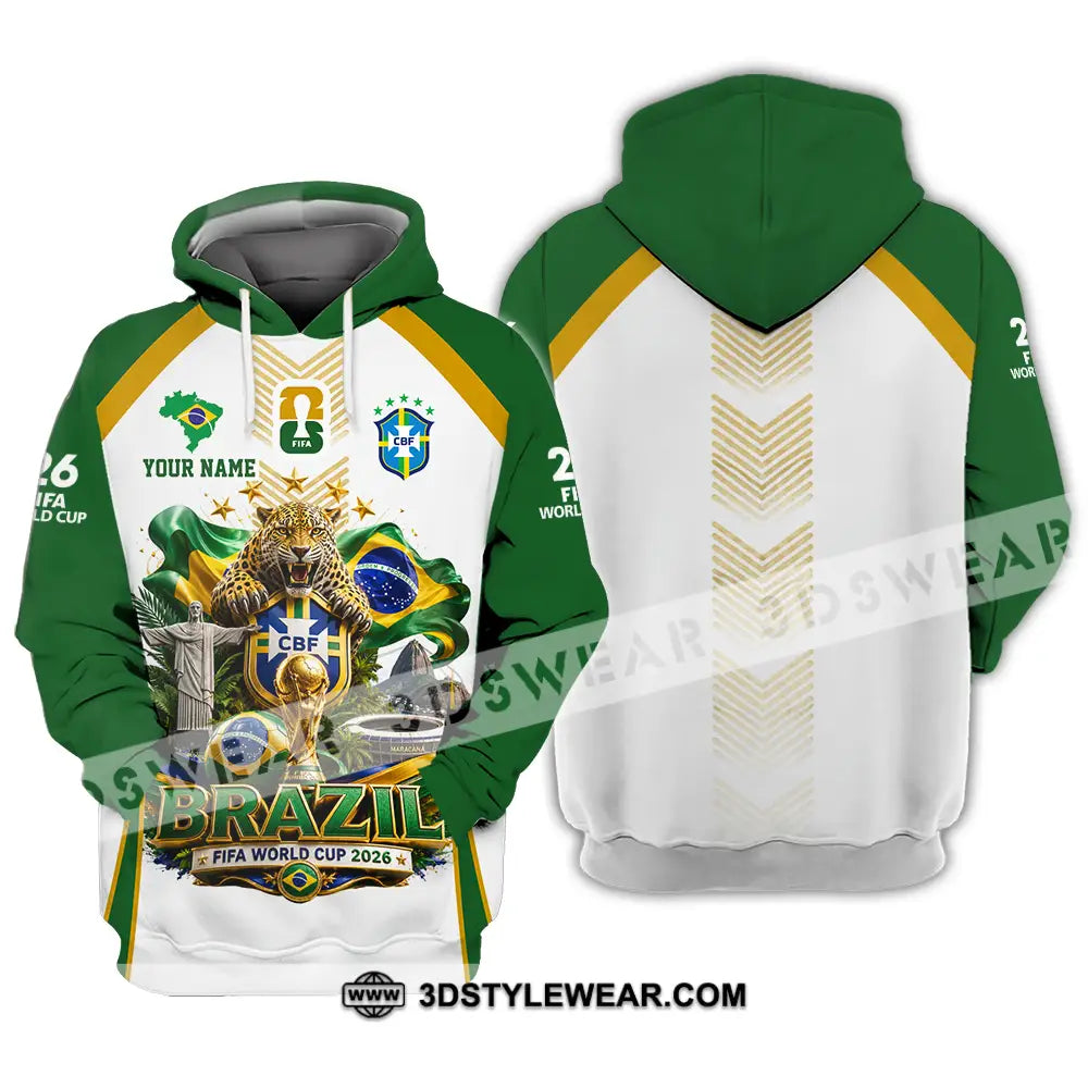 Unisex Shirt - Custom Brazil World Cup 2026 Shirt - Hoodie / S - T-shirt
