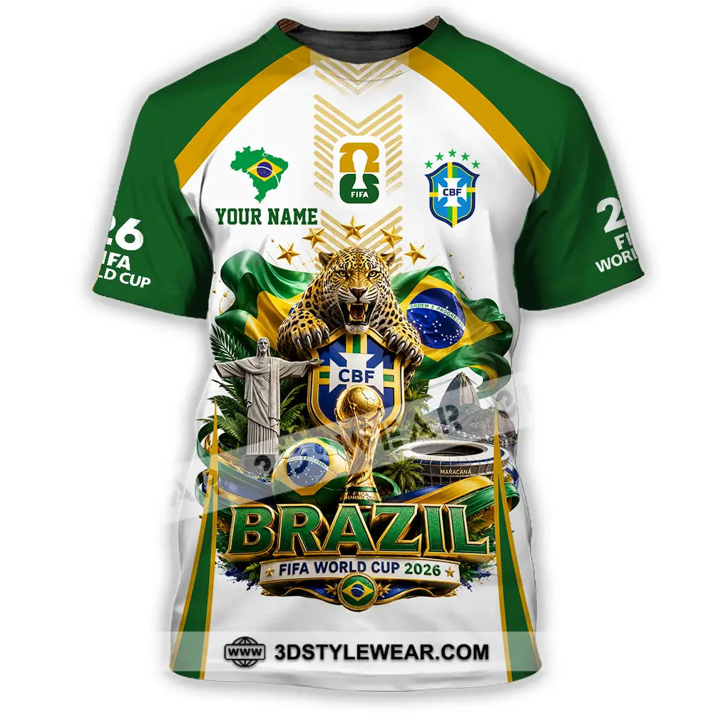 Unisex Shirt - Custom Brazil World Cup 2026 Shirt - T-Shirt / S - T-shirt
