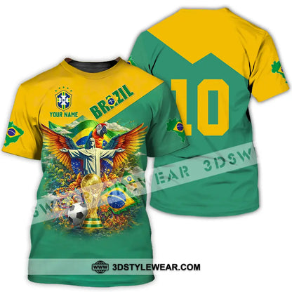 Unisex Shirt - Custom Brazil World Cup 3D Shirt T-Shirt / S T-shirt